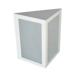 ARANDELA TRIANG. 230X230MM 1XE27 BR-TXT