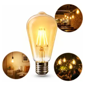 LAMPADA LED FILAM ST64 4W 2,2K E27 BIV