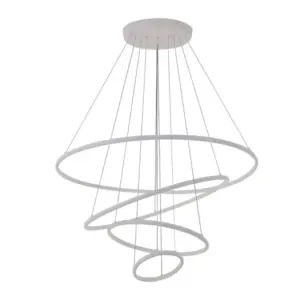 PENDENTE LED INVERSE RED 4 AROS 3K BC#