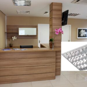 LUMINARIA EMB REF C/ALETA 4X09/10W P/LED