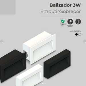 Balizador Retangular Led IP -65