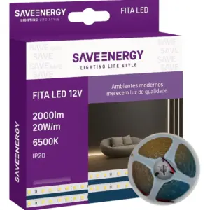 FITA LED 20W/M 240 LED 3000K 12V IP20 5M